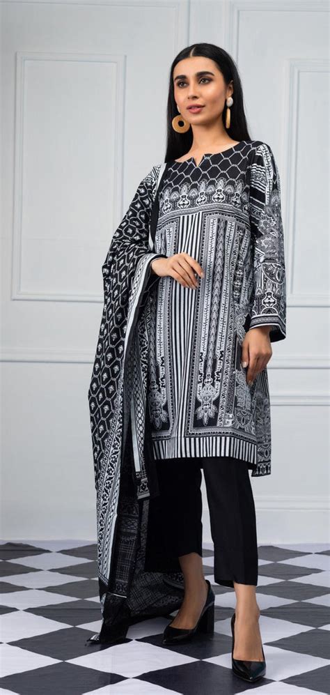 Sahil Black & White Lawn Collection Vol-2 – DN-1 – YourLibaas
