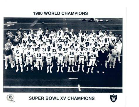 1980 SUPER BOWL XV OAKLAND RAIDERS 8X10 TEAM PHOTO FOOTBALL NFL AFL HOF ...