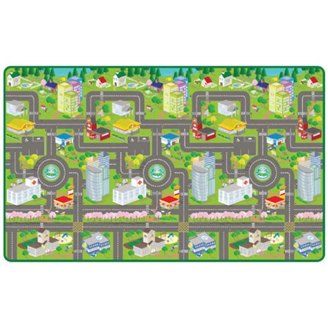 Sunta Heat Transferred Printed Roll Mat - City Map — Toycra