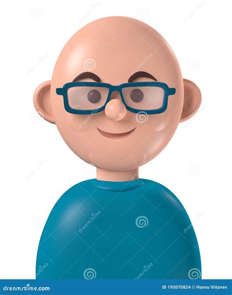 Bald Cartoon Characters With Glasses