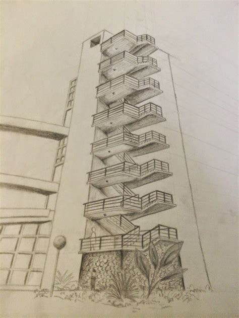 Image result for Building Perspective Drawing