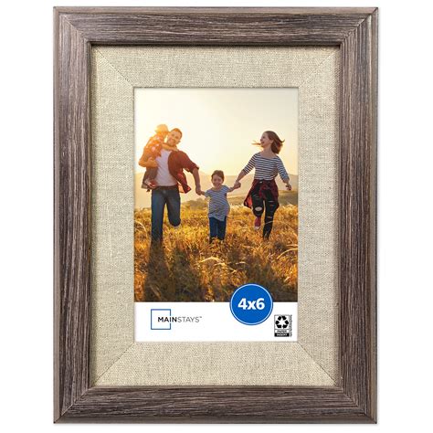 Buy Mainstays 4x6 Grey Wood Decorative Tabletop & Wall Picture Frame ...