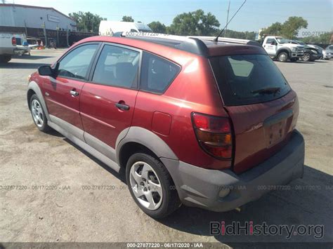 Report 5Y2SL65847Z427513 PONTIAC VIBE 2007 Red Gasoline - price and damage history