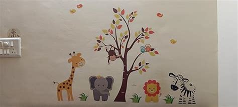 Buy Rawpockets Decals ' Baby Jungle Animals Story ' Extra Large Size ...