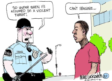 Editorial Cartoon U.S. police racism prejudice | The Week