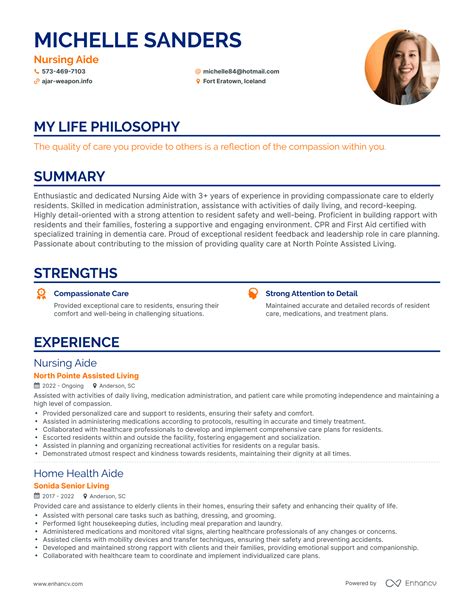 3 Successful Nursing Aide Resume Examples And Writing Tips for 2024