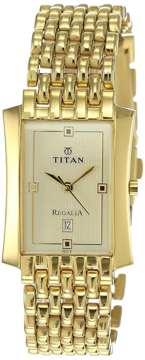 Titan Regalia Analog Gold Dial Men's Watch -NM1927YM05 / NL1927YM05 ...