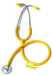 Dr. Head Single Head Aluminum Stethoscope For All Yellow Stethoscope ...