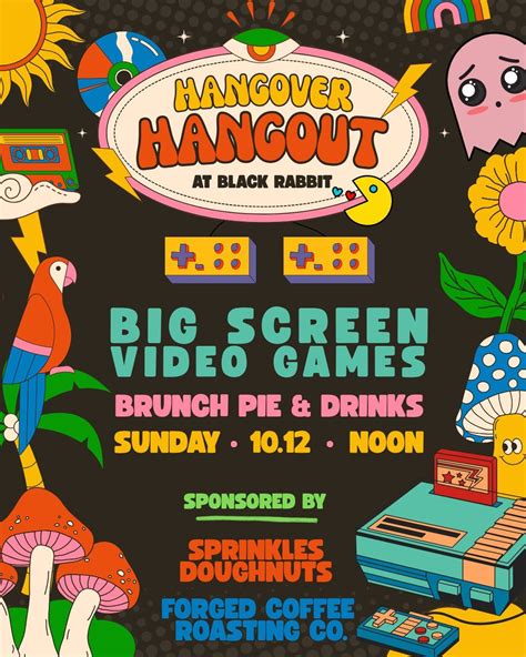 HANGOVER HANGOUT w/ BIG SCREEN VIDEO GAMES + BIZZARE BRUNCH DRINKS ...