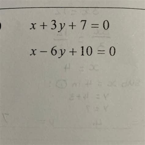 Solve this pair of simultaneous equation by the substitution method ...