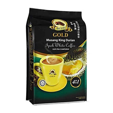 Buy HICOMI Musang King Durian 4in1 Ipoh Instant White Coffee (38g X 12 ...
