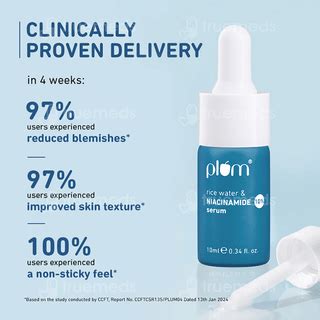 Plum Rice Water And Niacinamide 10 Serum 10ml - Uses, Side Effects ...