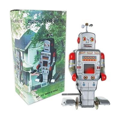 Buy Off the Wall Toys Vintage Style Side Stepping Mechanical Robot ...