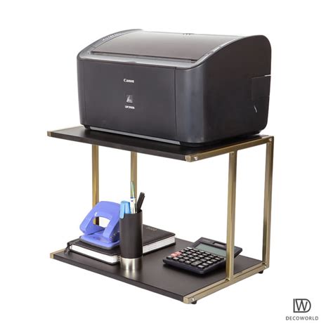 Buy Now!! Stylish Printer Stand in Gold & Black color | Decoworld ...