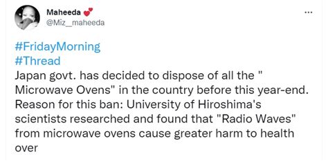 Is Japan Cancelling Microwaves? No, Viral Forward Is a Hoax
