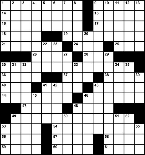 Large Print Crossword Puzzles Printable Free - Printable JD