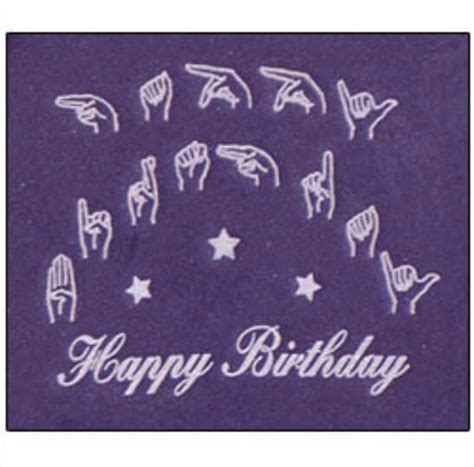 Happy Birthday Signs in Sign Language Art