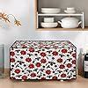 Glassiano White Floral Printed Microwave Oven Cover for Samsung 28 ...