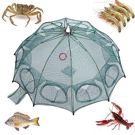Buy Festnight 10 Hole Automatic Fishing Trap Portable Folding Fishing ...