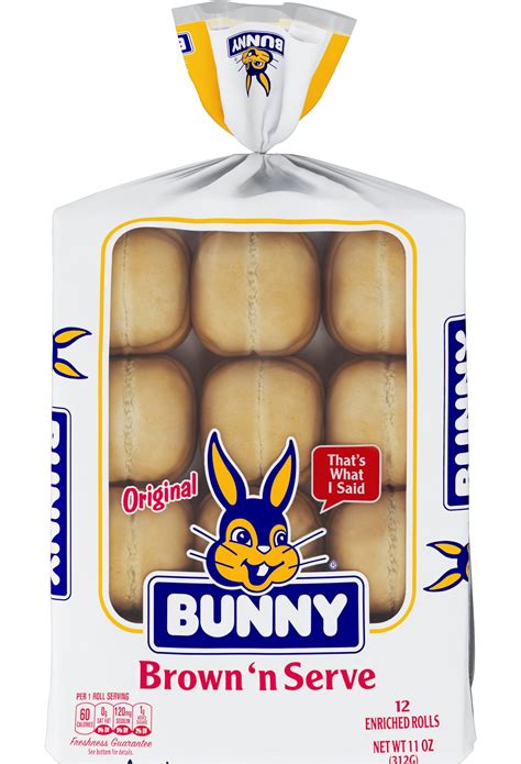 Bunny Brown 'n Serve Rolls, 11 oz, 12 Count - Walmart.com