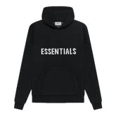 Essentials Knit Pullover Hoodie Black
