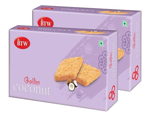 BTW Golden Coconut Cookies 800g (400g X 2) : Amazon.in: Grocery ...