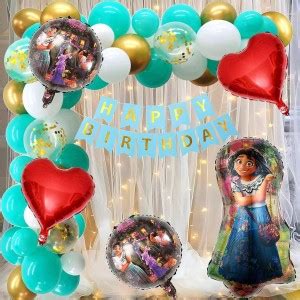 TOYXE 41586 Encanto Princess Theme Net Back Drop Curtain with LED ...