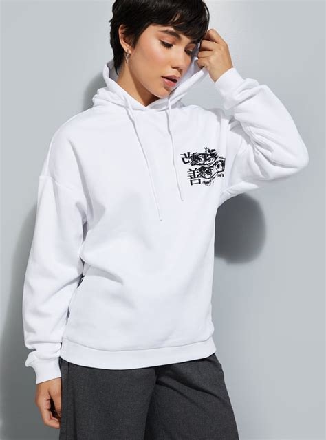 Buy URB_N Women Back Printed Hooded Sweatshirt Online at just Rs. 1199. ...