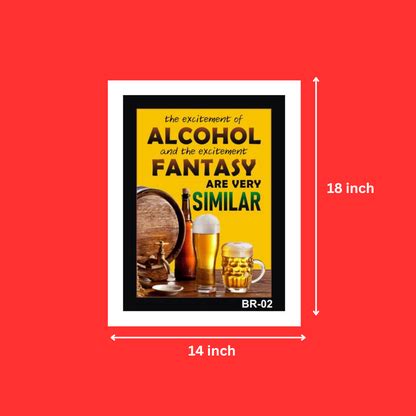 Buy Vodka Frames with quotes - Cocktail Laminated Digital Print Frames ...