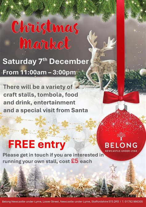 Annual Christmas Market, Newcastle-under-Lyme BID, 7 December 2024 ...