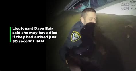 Police In US Form Human Chain To Rescue Woman From Sinking Car ...