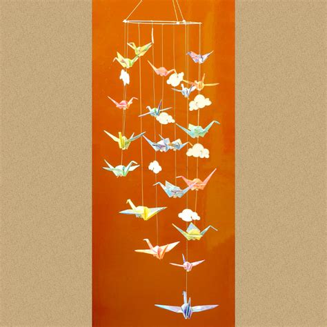 Origami Hanging Mobile Décor NavaVihan Sri Aurobindo Ashram Puducherry