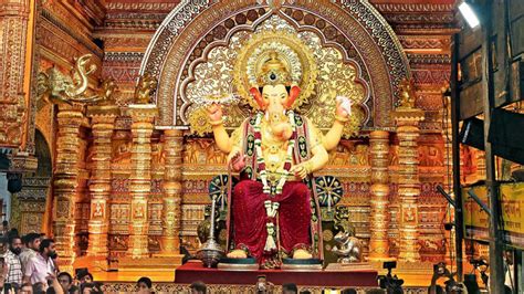 Lalbaugcha Raja 2025: Decoration inspired by Tirupati Balaji on their ...