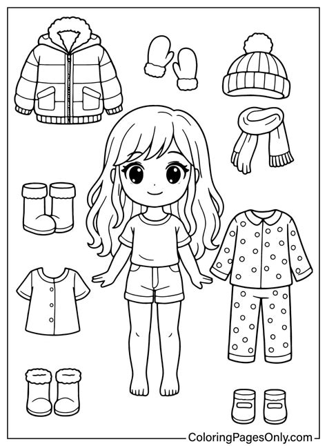 20+ Paper Doll Coloring Pages - Free Printable PDF & Online Coloring