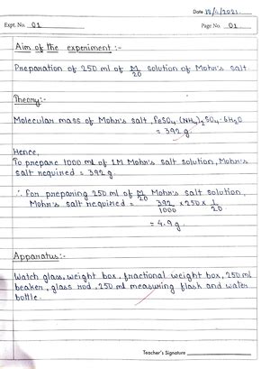 Chemical Kinetics Notes - Mathematics: Applications and Interpretation ...