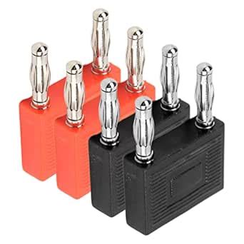 Janzoom 2 Way Banana Plug Connector, Insulation 2Set Heat Resistant ...
