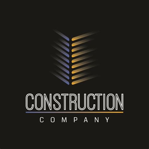Concrete logo design template for construction related business ...