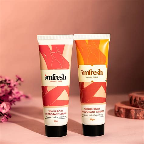 imfresh Honey Oudh & Wildflower Deo-Cream Combo Pack
