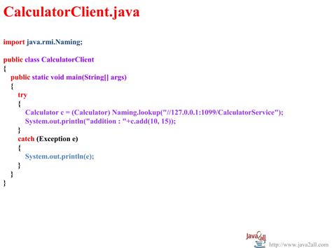 Java Source Code for Time Server Using RMI 的图像结果