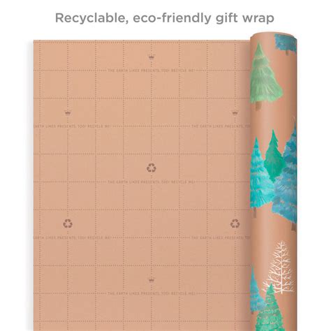 Winter Nature Kraft Prints 3-Pack Christmas Wrapping Paper, 90 sq. ft ...