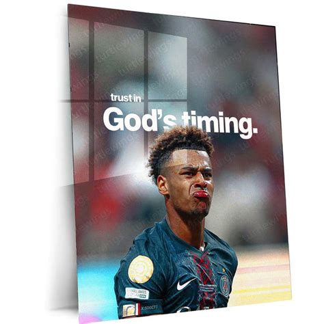 Nordi Mukiele – “Trust in God’s Timing” Metal Poster | Faith x Footbal ...