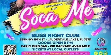 Soca Me, Bliss Bar & Nightclub, Lauderdale Lakes, 11 April 2024 | AllEvents