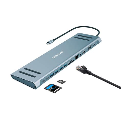 Ant Esports AEC1310 13-in-1 USB C HUB HDMI Adapter,Type C Ethernet Card ...