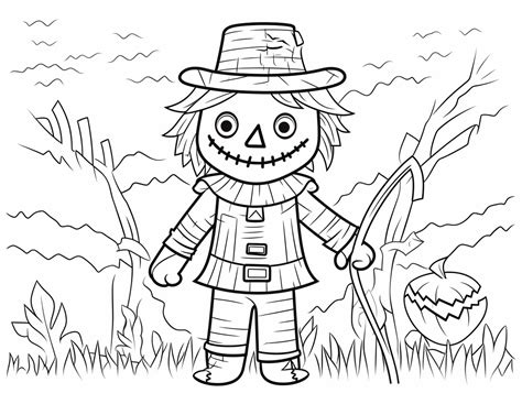Scarecrow Coloring Tutorial 的图像结果