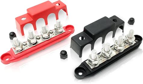 Buy 4 Post Power Distribution Block Bus Bar Pair with Cover - Made in ...