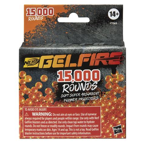 Nerf Pro Gelfire Refill, 15000 Gelfire Rounds, for Use with Nerf ...