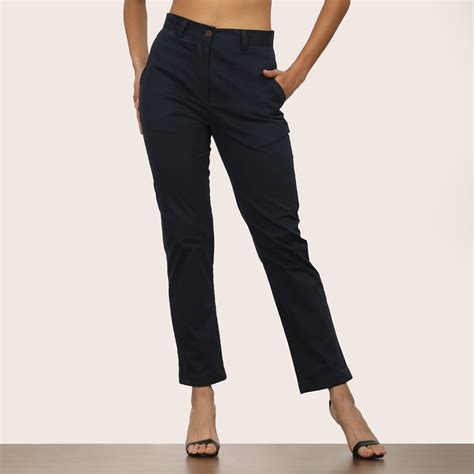 Saltpetre Women Chinos Pants In Natural Dark Blue For Formal Or Casual ...