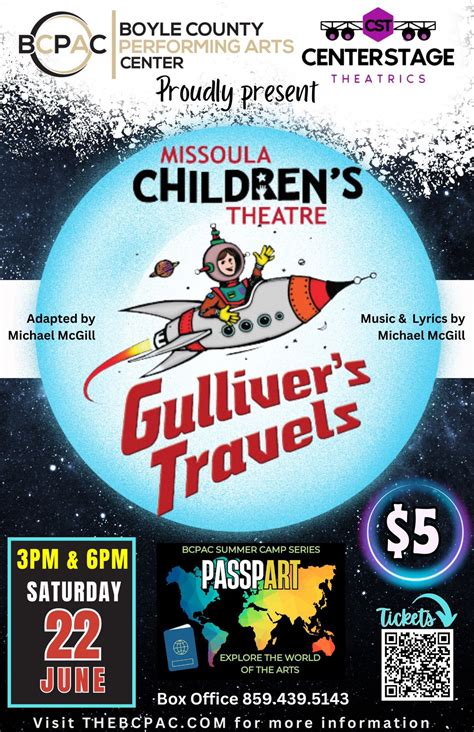 Gulliver’s Travels - PasspART Theatre Camp Production, 315 Cunningham ...