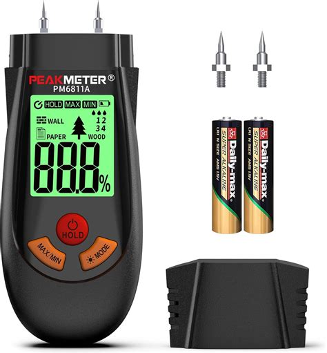 Moisture Meter, Damp Meter, Wood Moisture Meter with an LCD Display ...