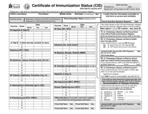 Fillable Online cityministries Certificate of Immunization Status form ...